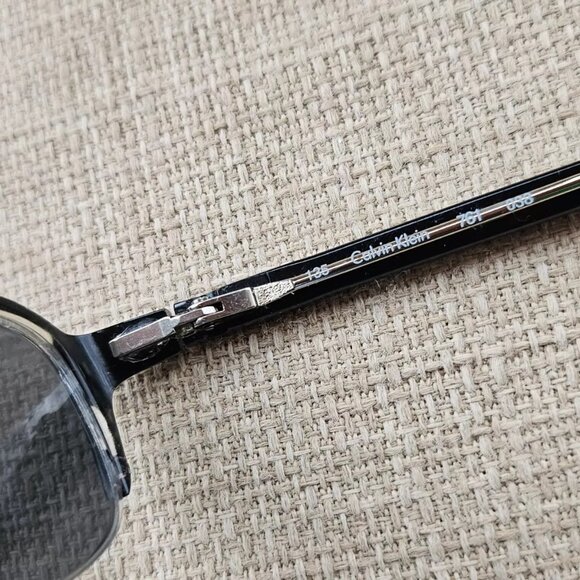 Calvin Klein Women Eyeglasses Frame Half Rim Black Glasses Frame Italy